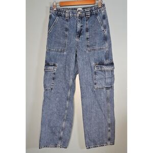 BDG Urban Outfitters Skate Cargo Utility Medium Wash Blue Jeans Women's W29 L32
